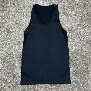 Fabletics black Sleeveless Tank Top mesh back. Stretch. Small/medium